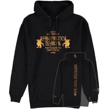 Difuzed Fantastic Beasts and Where to Find Them Print Hoodie-Maat M (Diversen) Nieuw