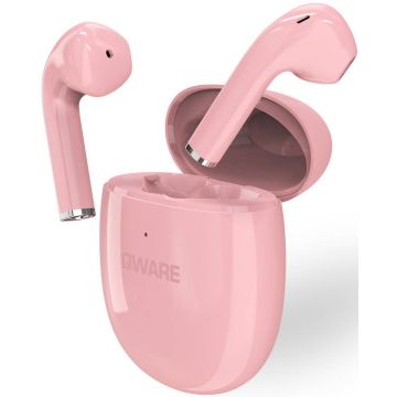 Qware Sound True Wireless Earbuds-Roze (Diversen) Nieuw