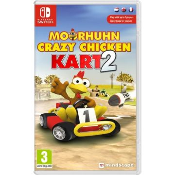 Moorhuhn Crazy Chicken Kart 2-Standaard (Switch) Gebruikt