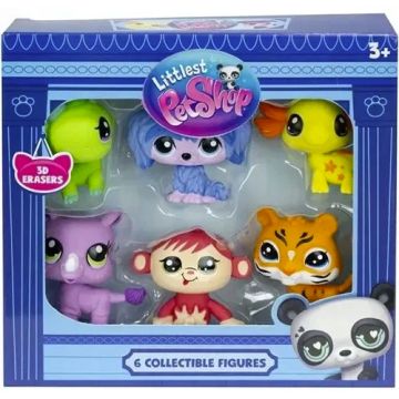 Durabo Littlest Pet Shop 3D Eraser Figure-6-Pack (Diversen) Nieuw