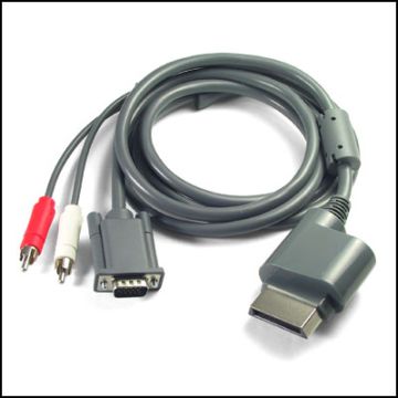 Microsoft Xbox 360 VGA HD AV Kabel-Standaard (Xbox 360) Gebruikt