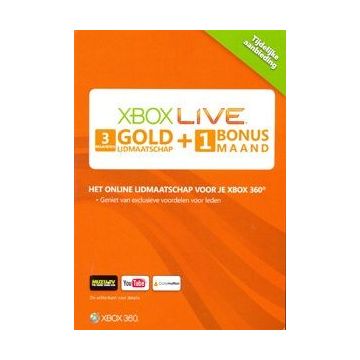 Xbox Live Gold-3 + 1 Maanden (Diversen) Nieuw
