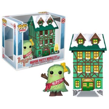 Funko POP! Town Christmas Peppermint Lane-Mayor Patty Noble with City Hall (Diversen) Nieuw