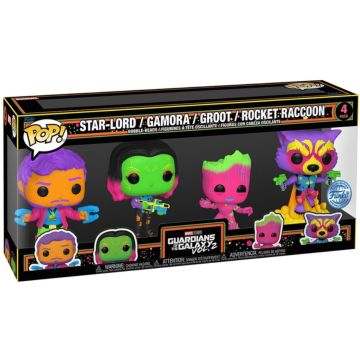 Funko POP! Marvel Guardians of the Galaxy 2 4-Pack-Star-Lord / Gamora / Groot / Rocket Raccoon (Blacklight) (Diversen) Nieuw