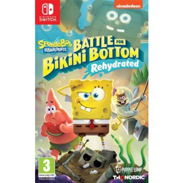 SpongeBob SquarePants Battle for Bikini Bottom Rehydrated-Standaard (Switch) Nieuw